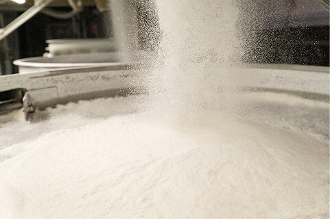 製粉された粉のアップ写真