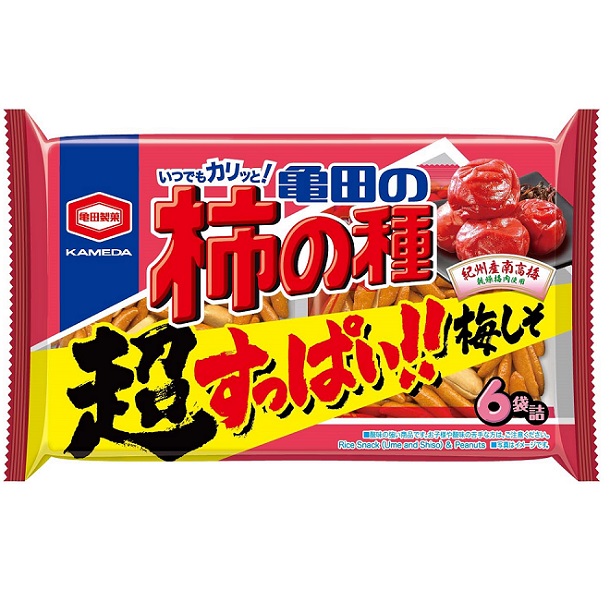 市場 亀田製菓 亀田の柿の種 ピーナッツなし６Ｐ
